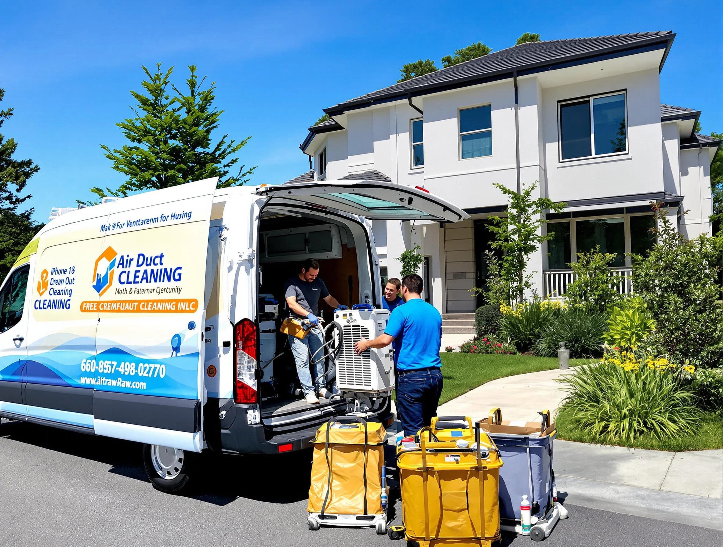 Somerville Air Duct Cleaning technician performing professional air duct cleaning in Somerville