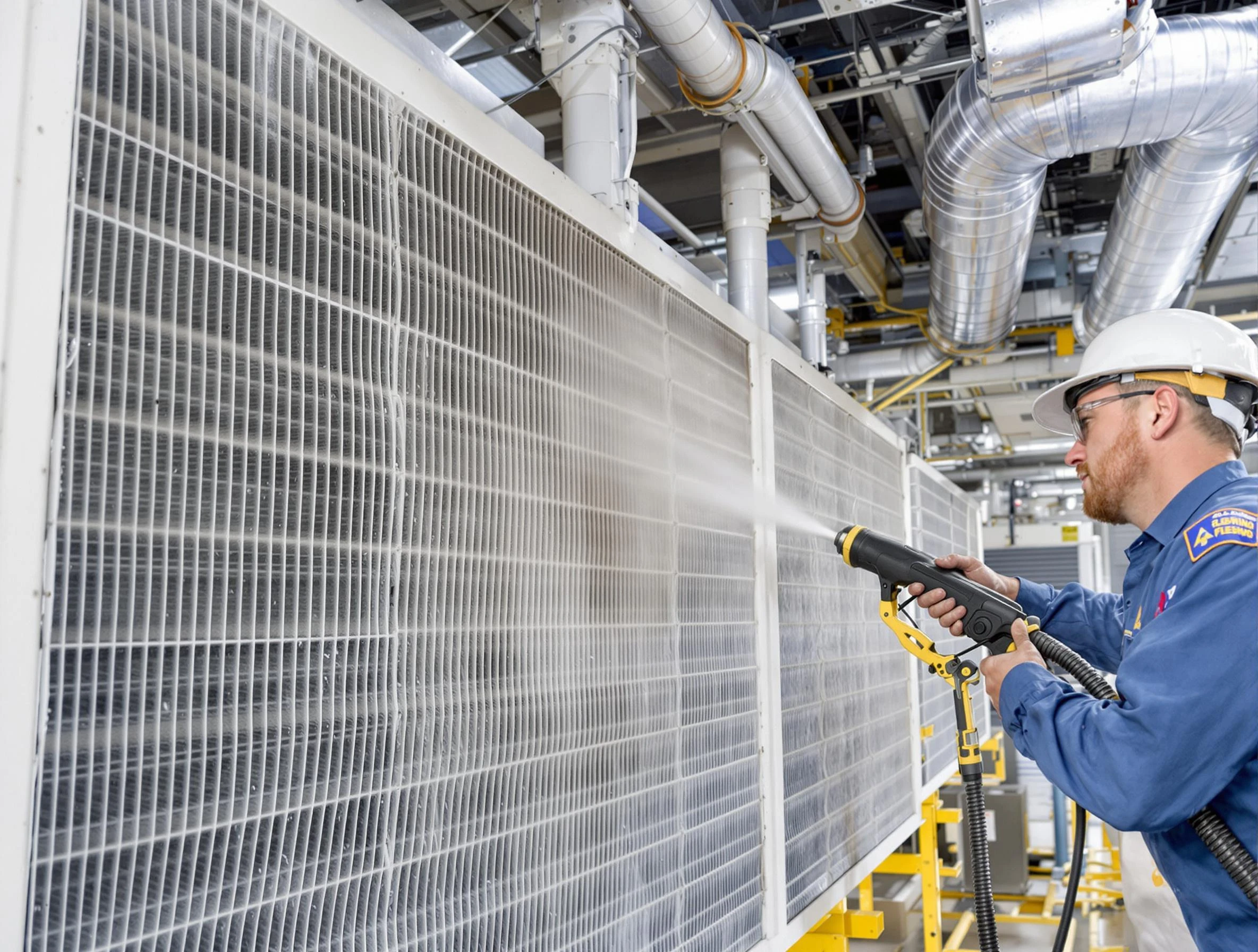 Professional commercial coil cleaning by Somerville Air Duct Cleaning in Somerville