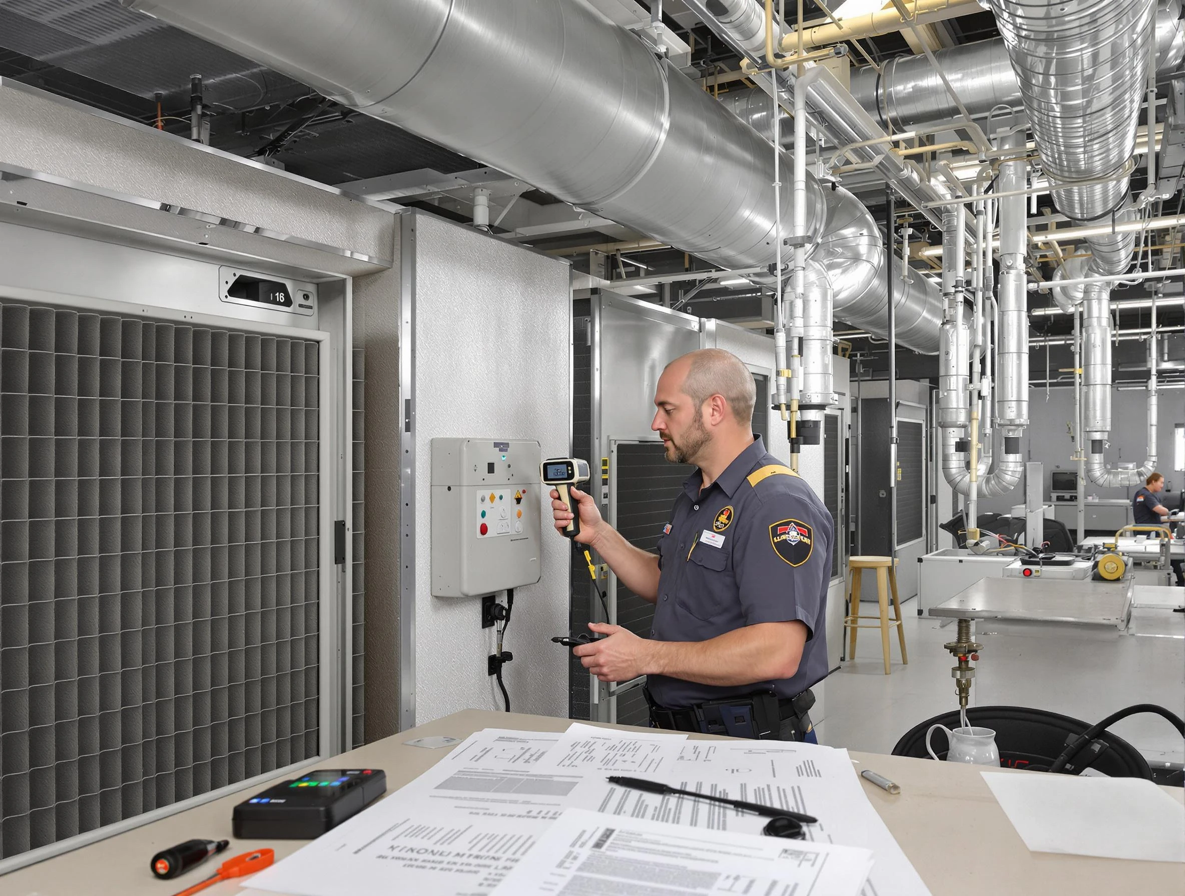 Professional filter system inspection by Somerville Air Duct Cleaning in Somerville